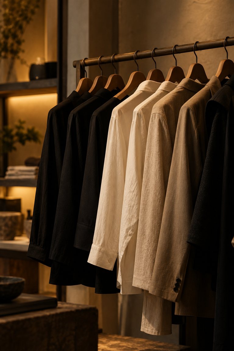 Escena ilustrativa: perchero de boutique
